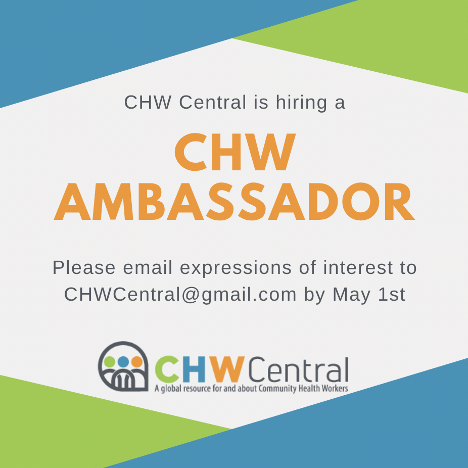 CHW Central is hiring CHW Ambassadors